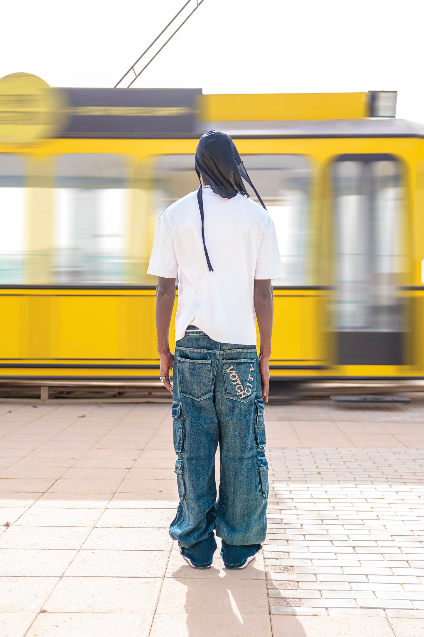 GREEN MULTI POCKET JEANS